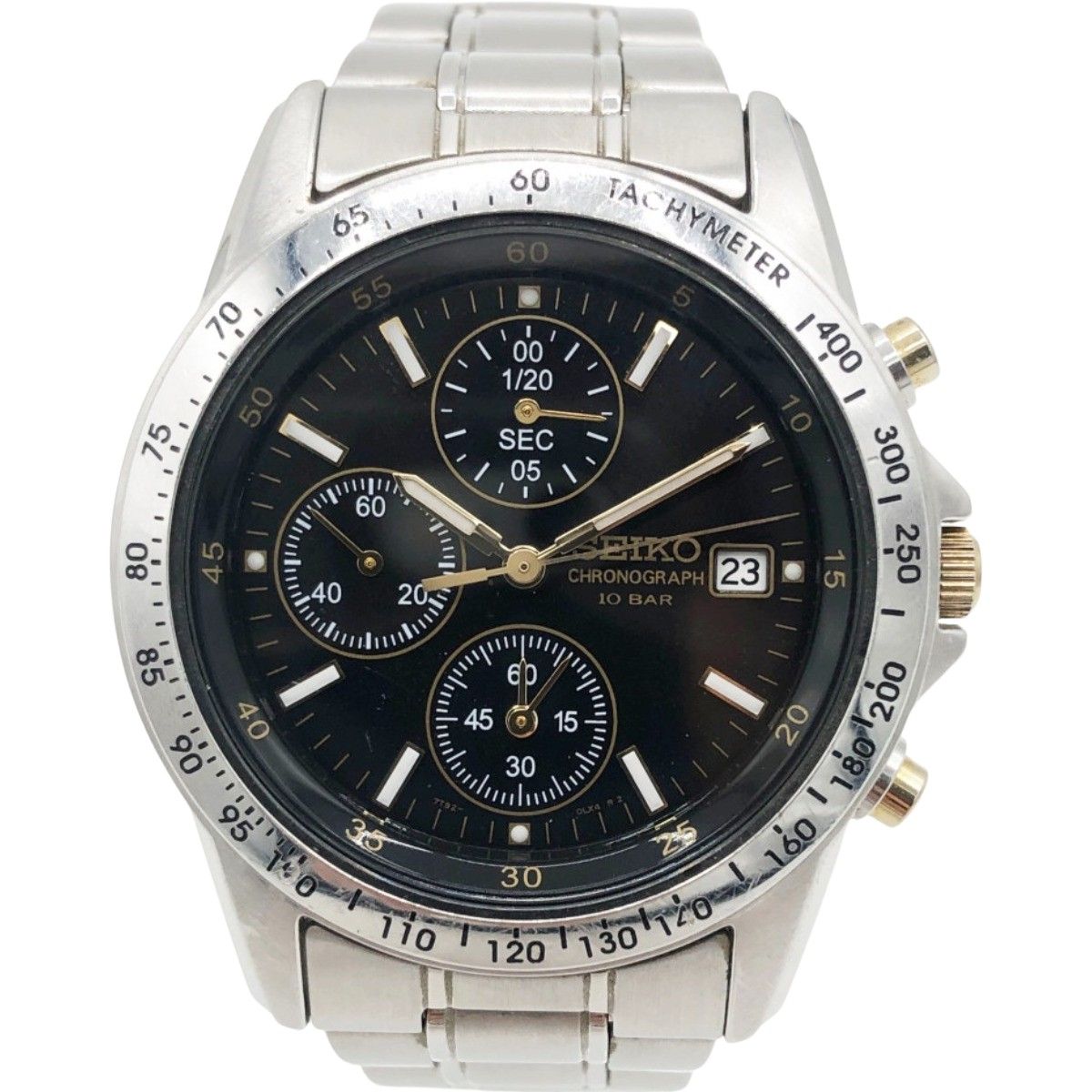 ✨SEIKO✨セイコー✨7T92-0DW0✨クロノグラフ✨ブラック文字盤✨腕時計 セイコー クロノグラフ メンズ腕時計 ブラック 7T92-0DW0 動作良好