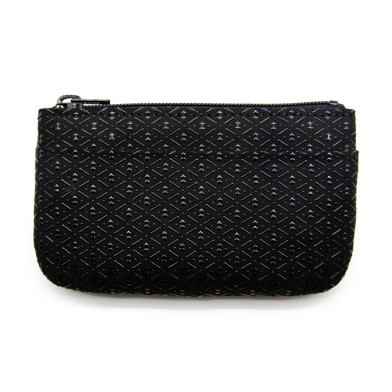 【新着商品】[印傳屋] 印伝 小銭入 コンパクト 鹿革 漆 工芸品 No.1002 ([01-007] 黒地-黒漆 ひょうたん)