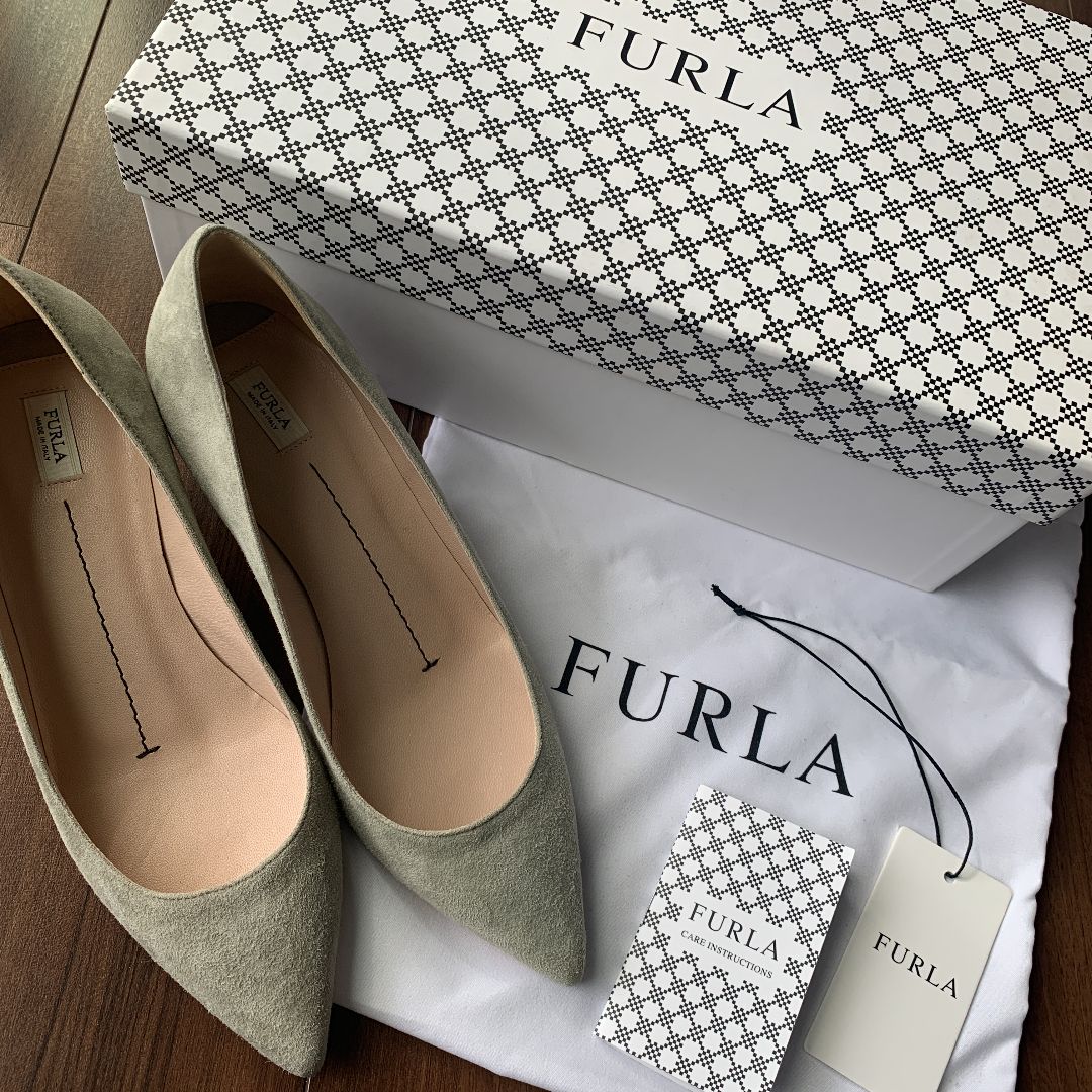 【新品】FURLA フルラ ヒール パンプス 靴 34 21.0cm オペラ