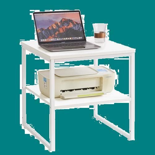 Alawooder 昇降式 デスク キャスター付き 天板角度調整可 (ブラック