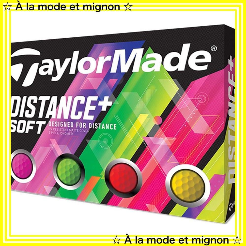 【新品未使用】テーラーメイド(TAYLOR MADE) ゴルフボール DISTANCE DISTANCE+SOFT 12P メンズ M7174701 マルチカラー