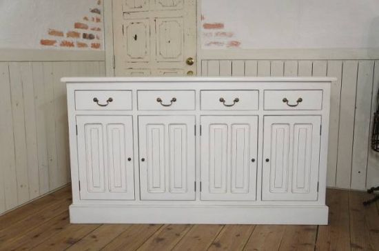 アンティーク調 レジスターカウンター サイドボード 4ドロワー oth-225-WHA