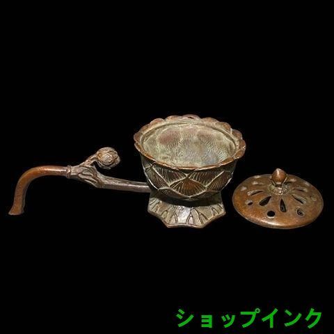 銅細工 金蜻蛉蓮華香薫炉 香炉 香道具 装飾品 工芸品 美術品 置物 銅器 手に蓮華 蓮蓬 薫香炉 香道具 工芸品 美術品 置物 - メルカリ