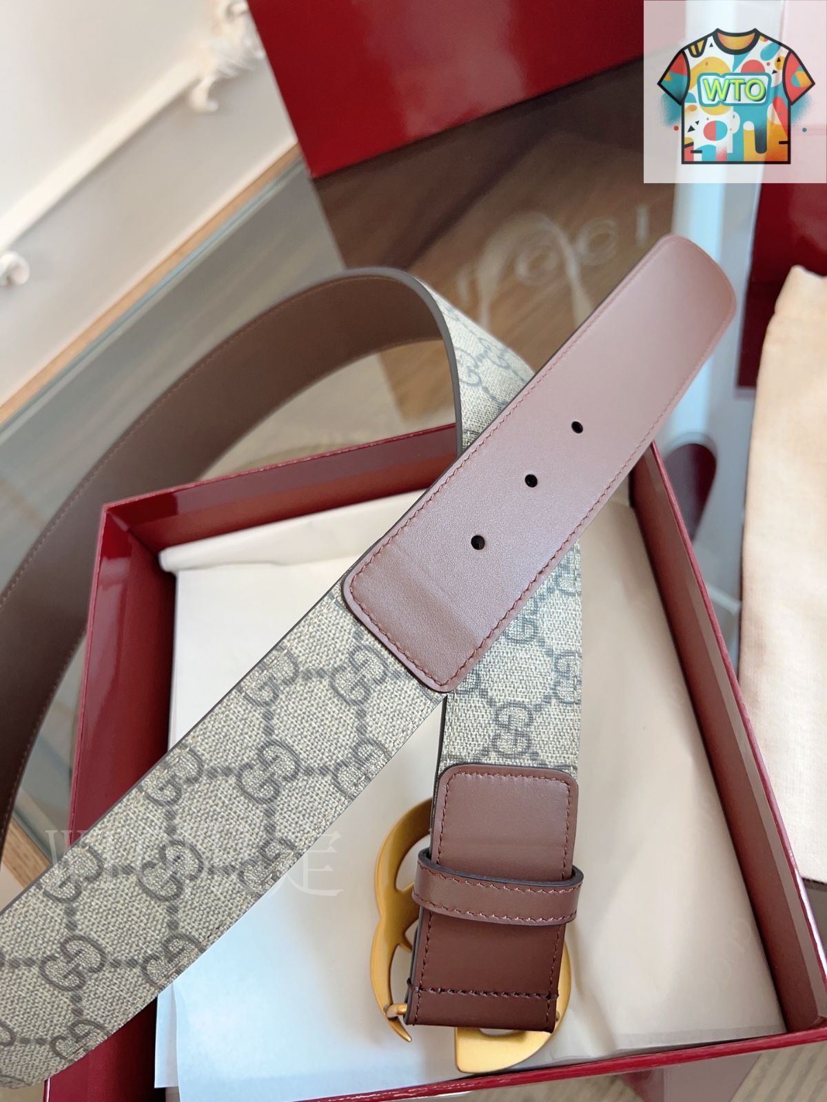 今日特価】GUCCI グッチ レザーベルト-3 - メルカリ