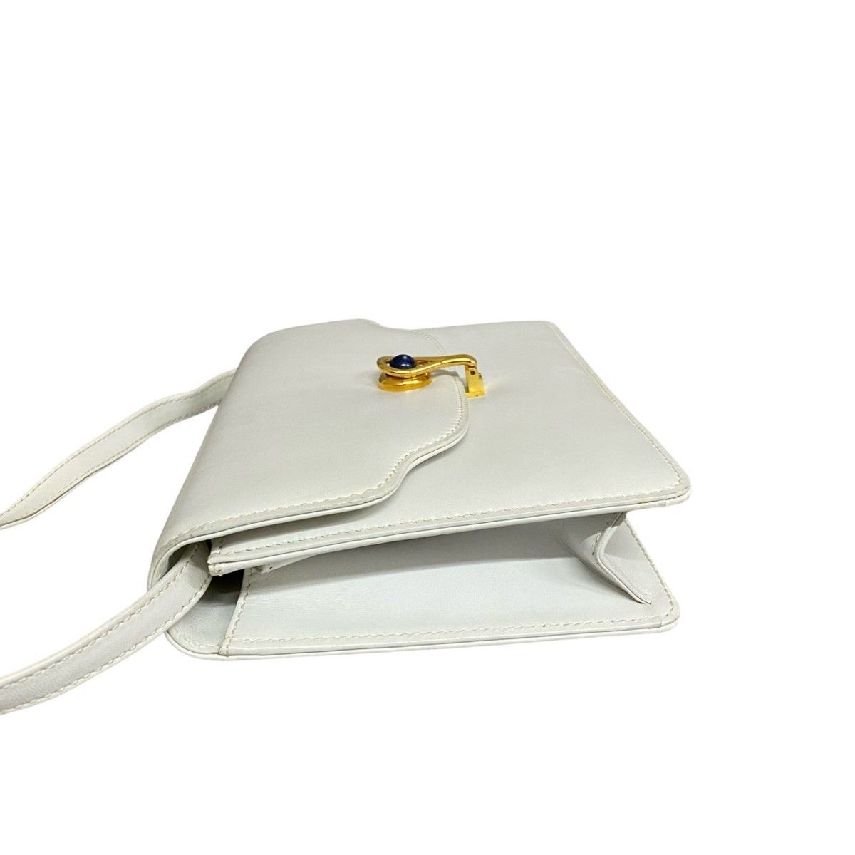 美品 オールドグッチ タイガーアイ レザー ショルダーバッグ