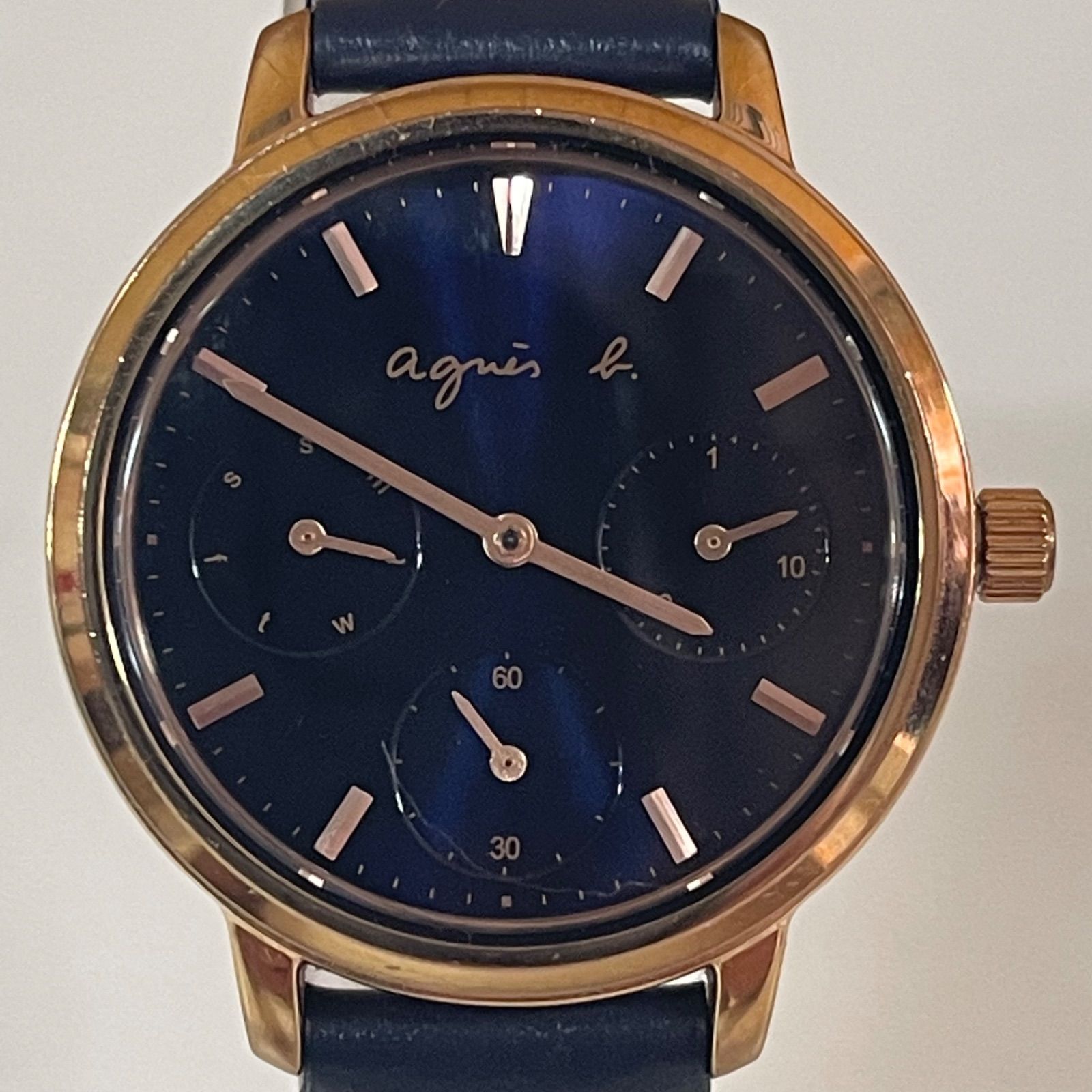 アニエスベー 時計 VD75-KGZ0 楽天市場】【中古】agnes b 腕時計 VD75-KGZ0 シルバー×ネイビー