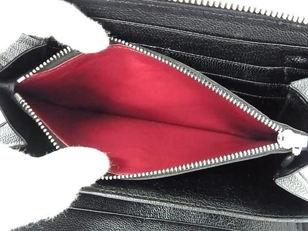 美品 BVLGARI ラウンドファスナー 長財布 ソリティオ エナメル