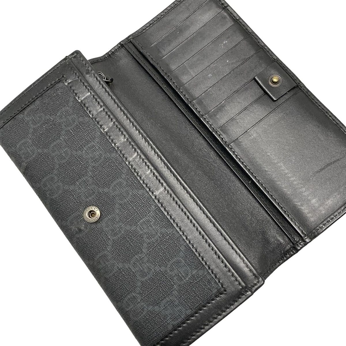 GUCCI(グッチ) 長財布 GG柄 368176 黒 レザー - メルカリ GUCCI(グッチ) 長財布 GG柄 368176 黒 レザー - メルカリ