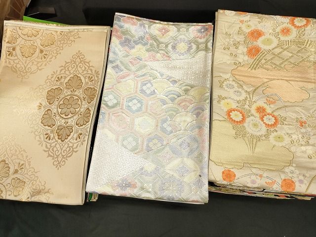 平和屋本店□袋帯 西陣 まとめて100点 鳳凰 鶴 向かい蝶 花柄 宝相華