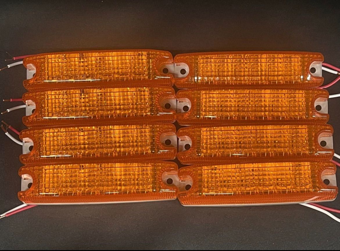 25580 ポラーグ LED車高灯 アンバー 8個 橙 24V 2型 マーカーランプ