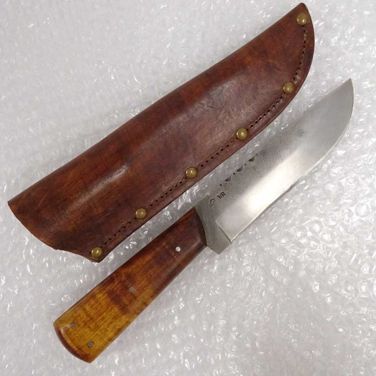 north-river-custom-knives L6 high carbon tool steel ナイフ レザーシース付き north-river-custom-knives L6 high carbon tool steel ナイフ