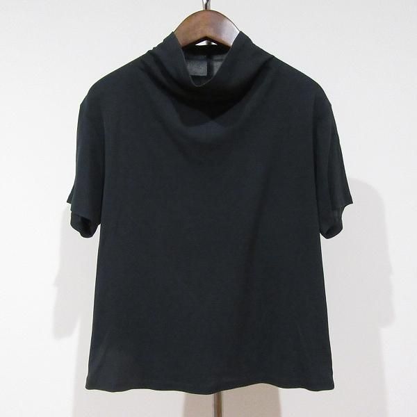 snc ヨーガンレール JURGEN LEHL カットソー M 黒 半袖 モックネック