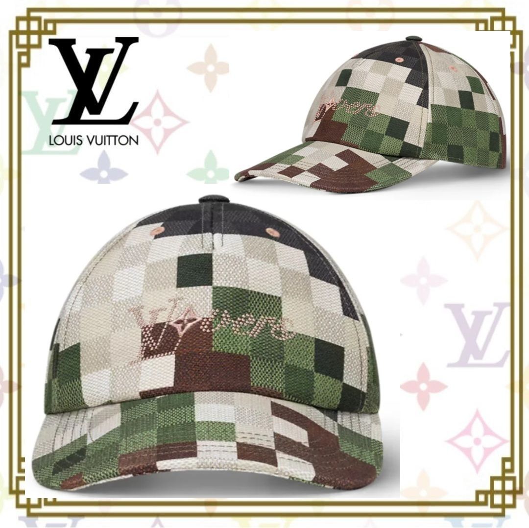 ルイ・ヴィトン キャップ ダモフラージュ ダミエ M7363M メンズ 高級感