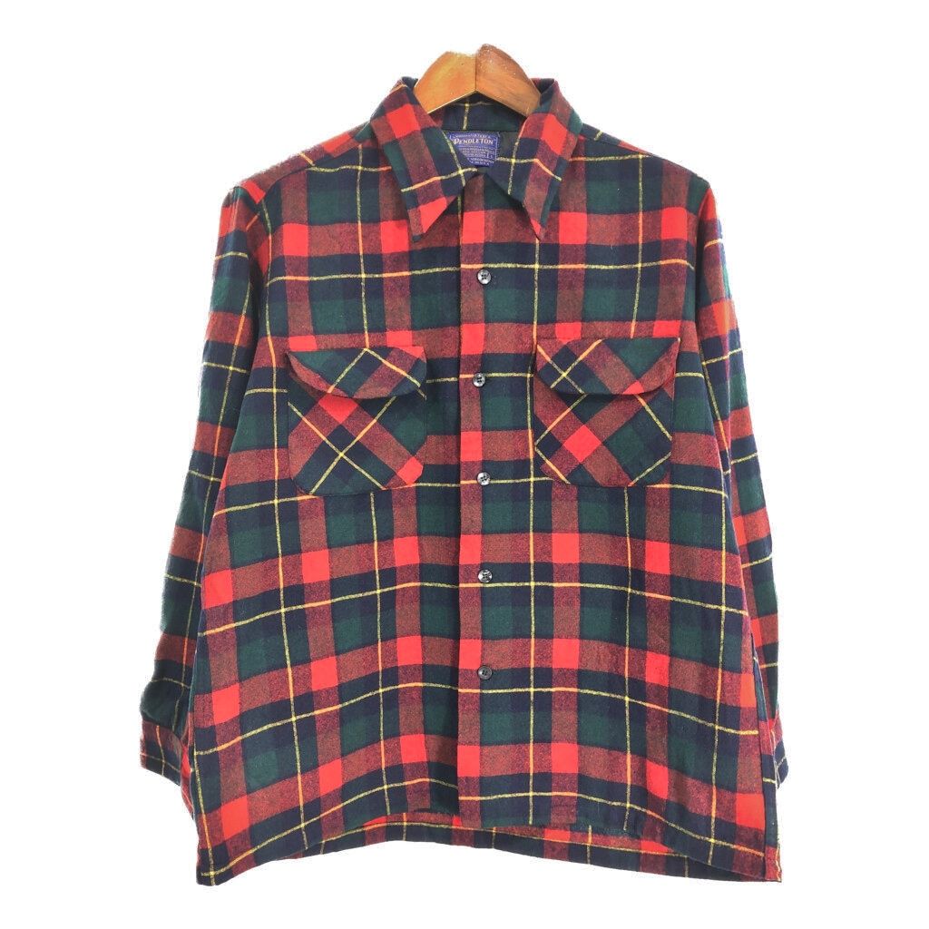 70年代 USA製 PENDLETON ペンドルトン ウール ボードシャツ