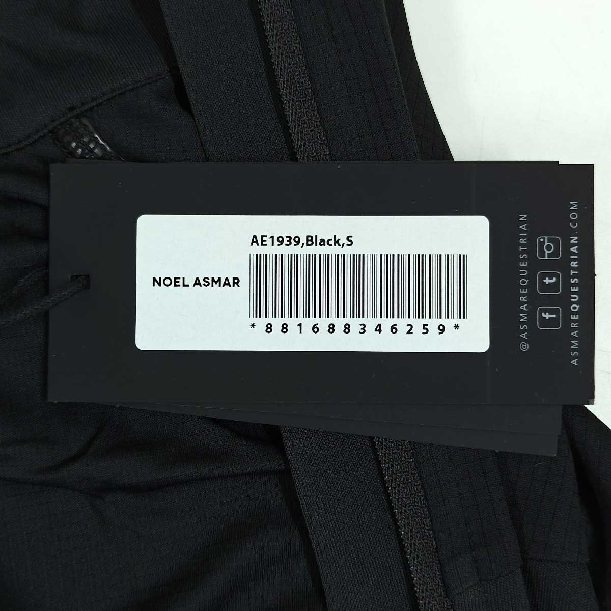 【中古・未使用品】ノエルアスマール SALESMAN ジップアップ ストレッチ ロングスリーブ NOEL ASMAR S ブラック AE1939 レディース 乗馬 馬術 未使用】ノエルアスマール SALESMAN ジップアップ ストレッチ ロング