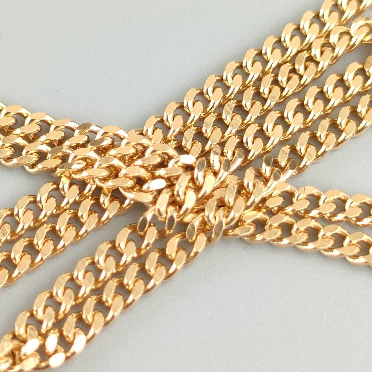 超美品◇造幣局刻印入り☆K18YG(18金)喜平チェーンネックレス約50
