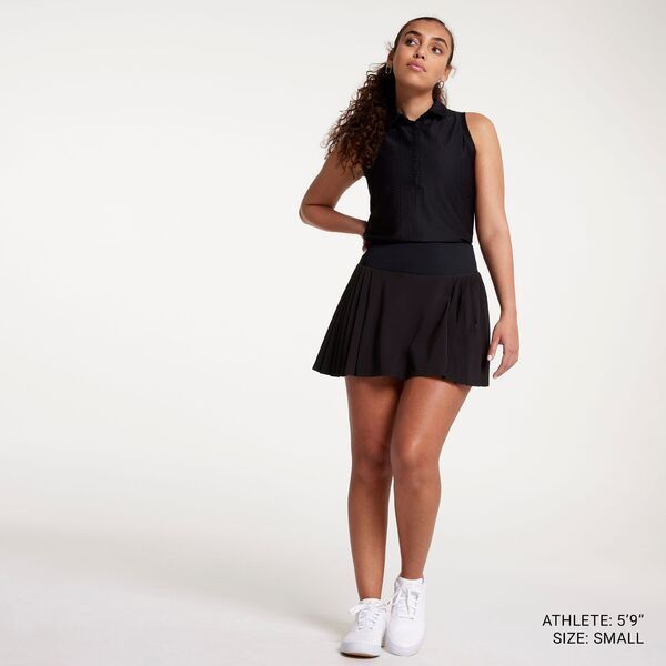 キャリー レディース ポロシャツ トップス CALIA Women s Renew Sleeveless Golf Polo Pure Black