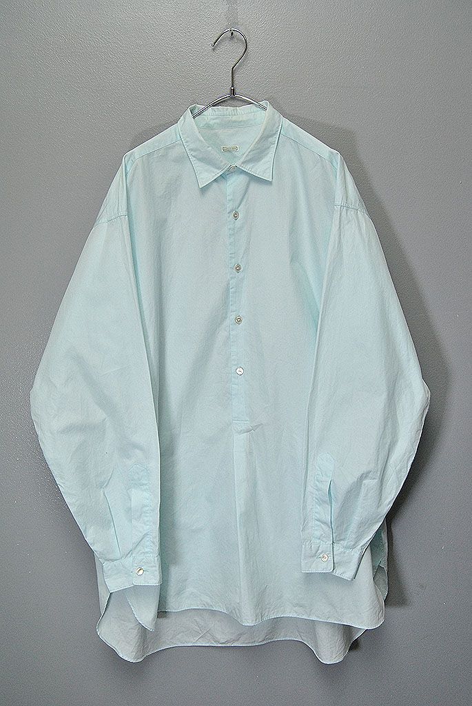 A.PRESSE Pullover Granpa Shirt アプレッセ プルオーバー グランパ シャツ ミント ブルー 2