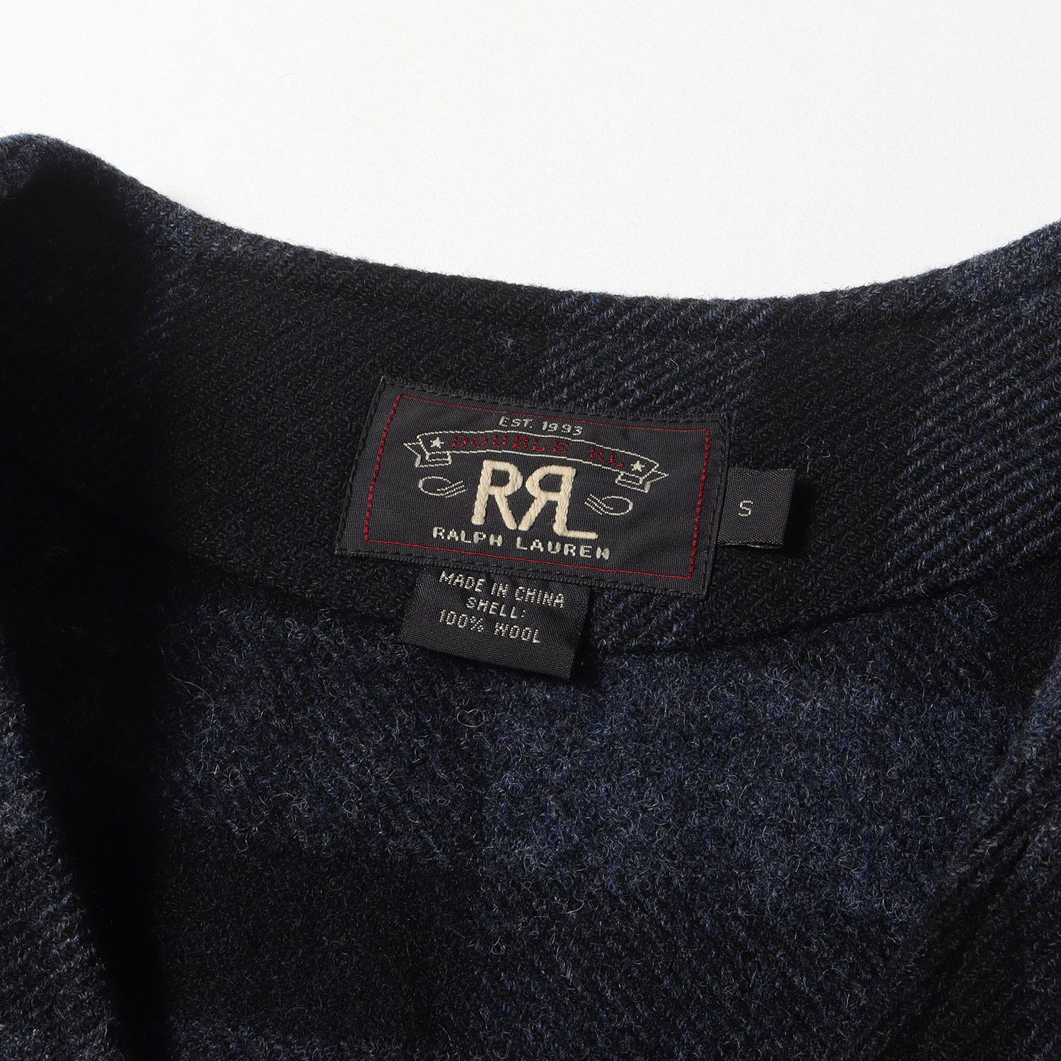 美品 RRL ダブルアールエル ベスト サイズ:S チェック ウール