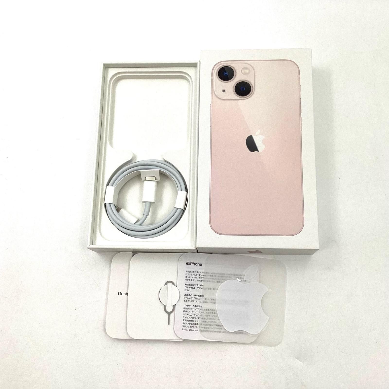 Apple iPhone 13 mini 128GB ピンク SIMフリー 白ロム 動作確認 Apple iPhone 13 mini 128GB ピンク SIMフリー 白ロム 動作確認
