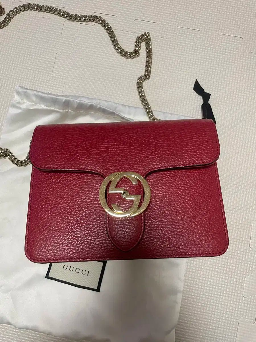 GUCCI(グッチ) インターロッキング GG チェーン ショルダー アン