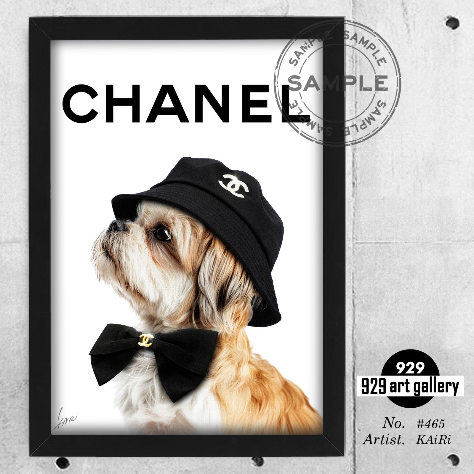 CHANEL type☆A4額装済オマージュアートインテリアポスター#465
