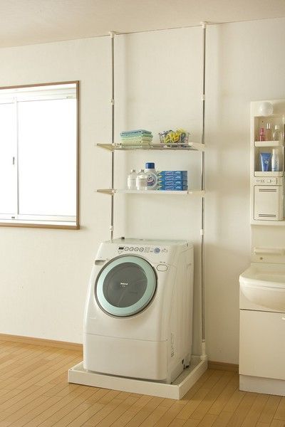 【アイリスオーヤマ ホーム用品 ランドリーラック】 突張りステンレスランドリーラック