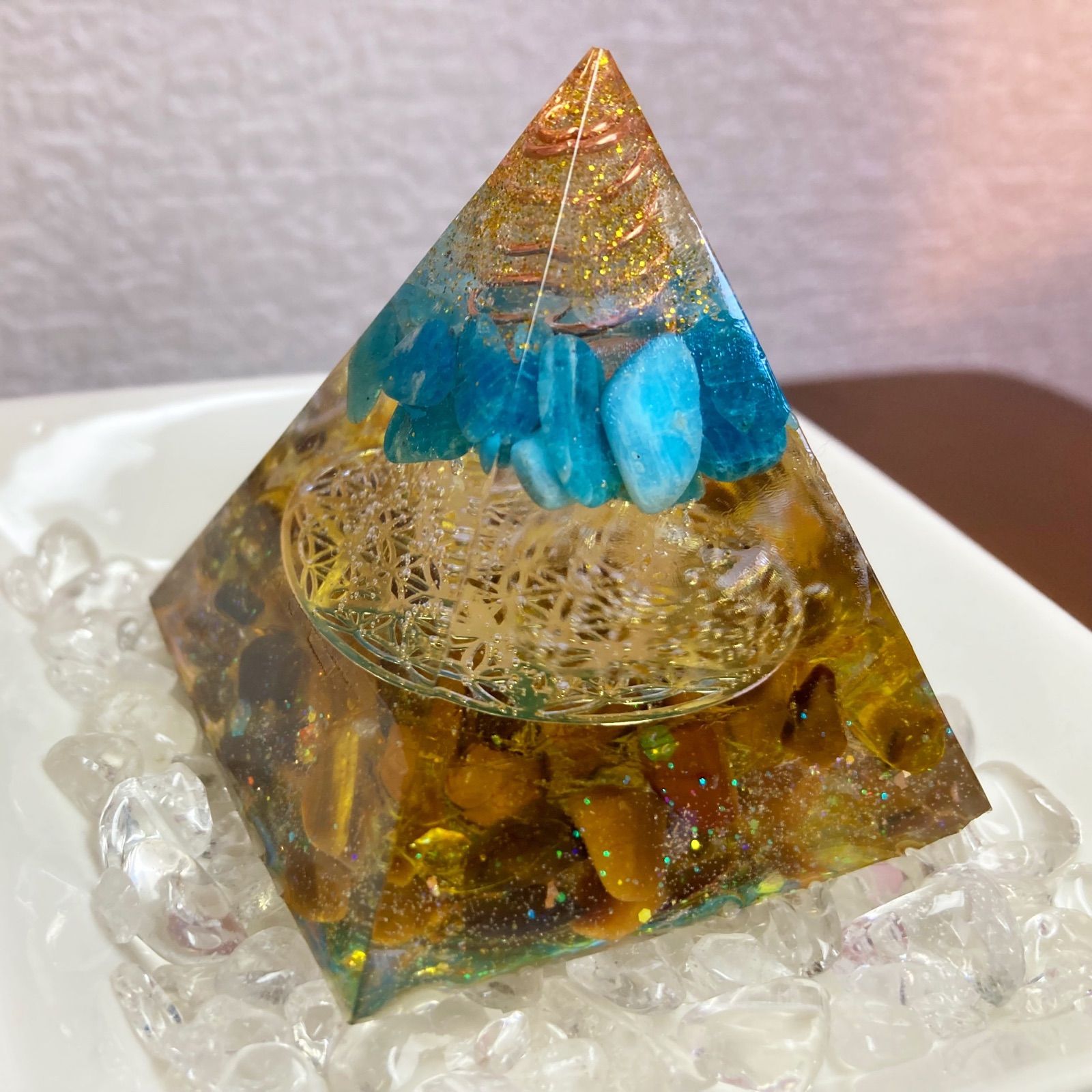 オルゴナイト 豊かさ ゴールド 金運 超金運アップ＋億万長者マインド＋大きな幸運☆魔法のオイル☆ゴールド