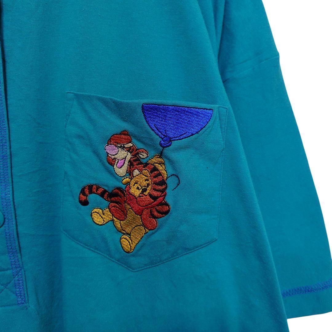 【Pooh】90s キャラクター刺繍 ヘンリーネックTシャツ A-3868 Pooh】90s キャラクター刺繍 ヘンリーネックTシャツ A-3868 - メルカリ