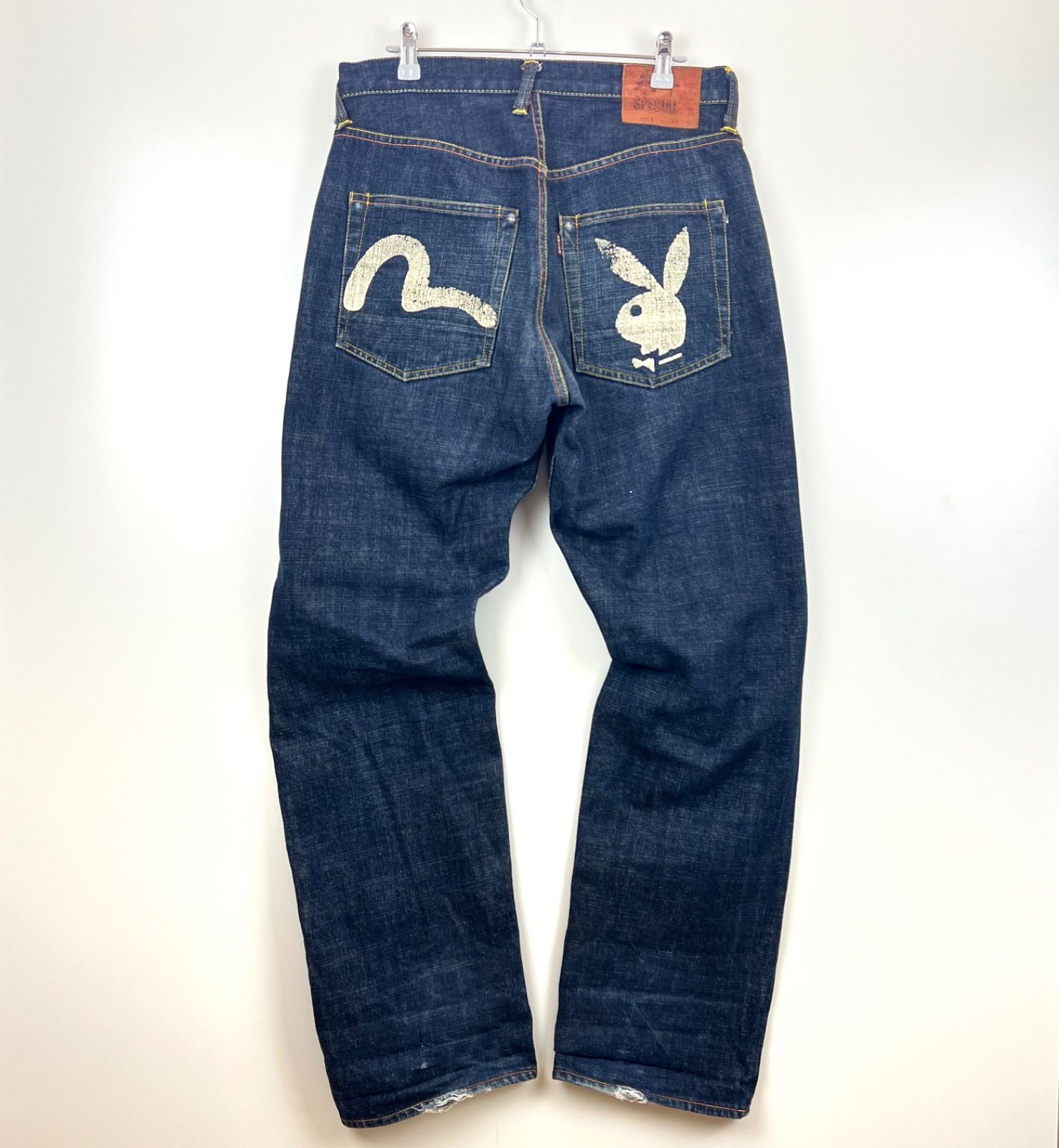 EVISU 2001 朱耳 SPECIAL 濃紺 EVISU 2001 花札 カモメ 朱耳 SPECIAL デニム w29 - メルカリ