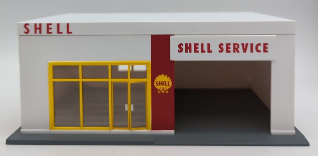 トミーテック トミカラマVINTAGE ガソリンスタンド(シェル) 02a