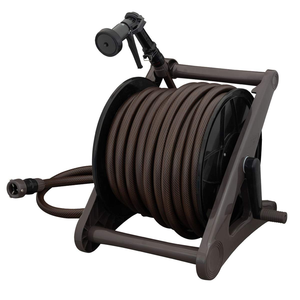 Size 50m_PatternName 単品 タカギ Takagi ホース ホースリール タフブラウン50m ブラウン おしゃれ 大流量 R550TBR