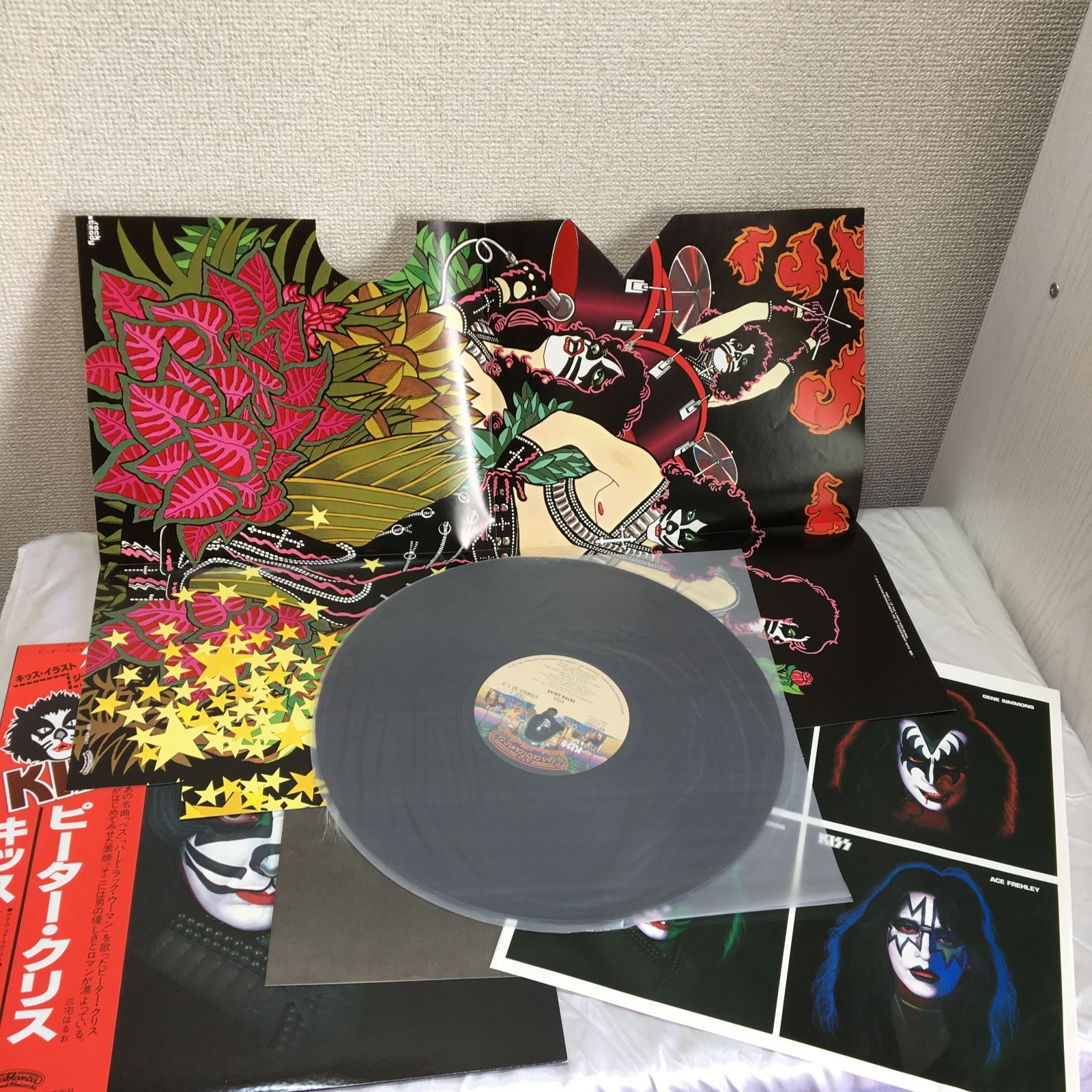 KISS ボックス箱付 4LP KISS ソロ 帯付LP ４枚 ジグゾーポスター付 レコード BOX キッス - メルカリ