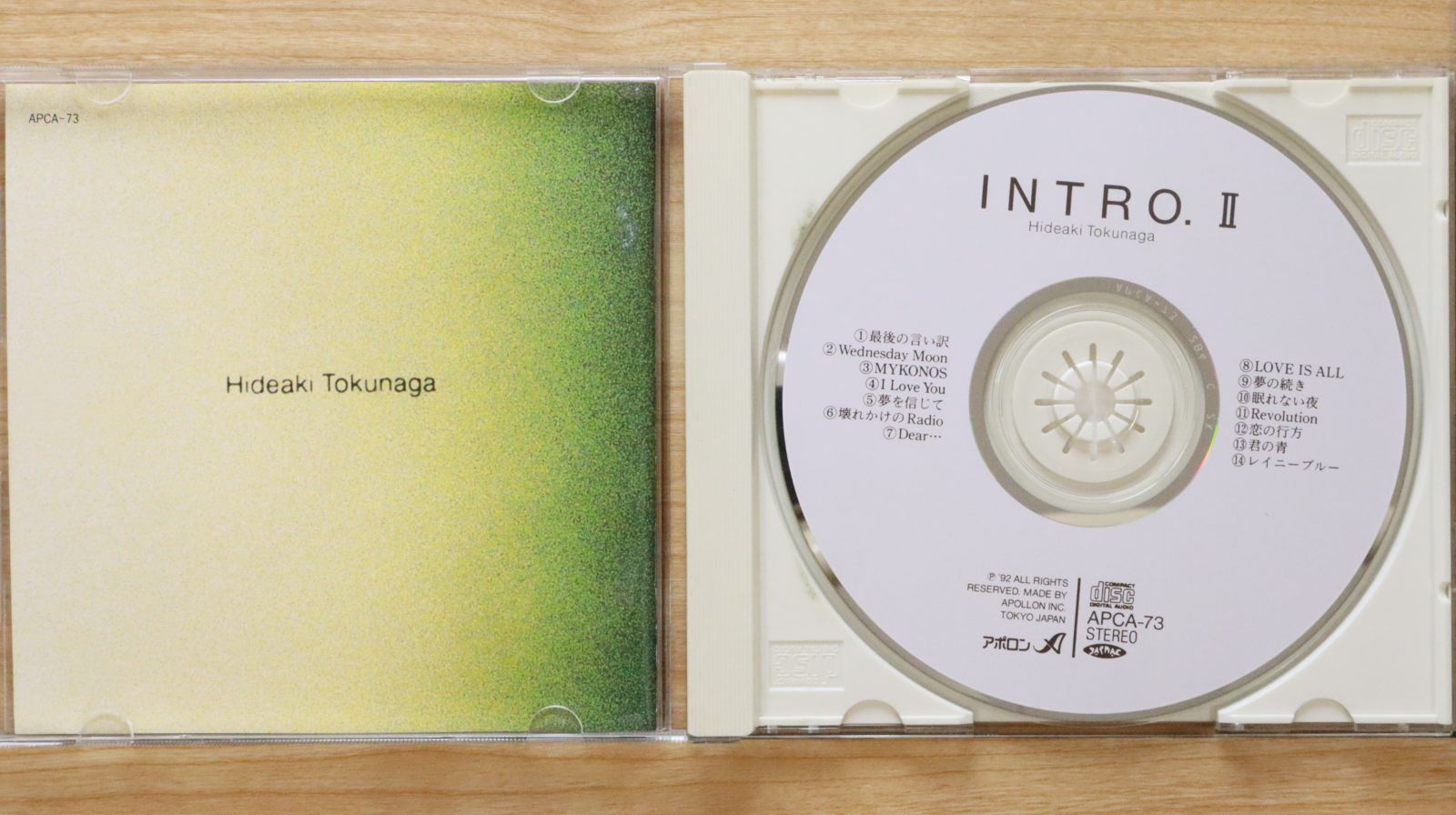 国内盤CD☆徳永英明/Hideaki Tokunaga□ INTRO. II 【APCA73