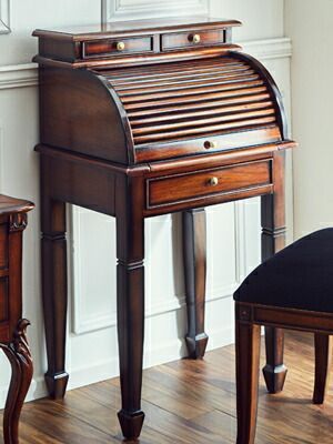 秋のお買得 ! 開梱 設置サービス付 マホガニー家具 デスク ビューロー バロック木鎧戸ビューロー ダベンポートデスク アンティーク ライティングビューロー デスク 机 勉強机 書斎 輸入家具 クラシック ヨーロピアン MARWIL-DEMENAGEMENTS_CH