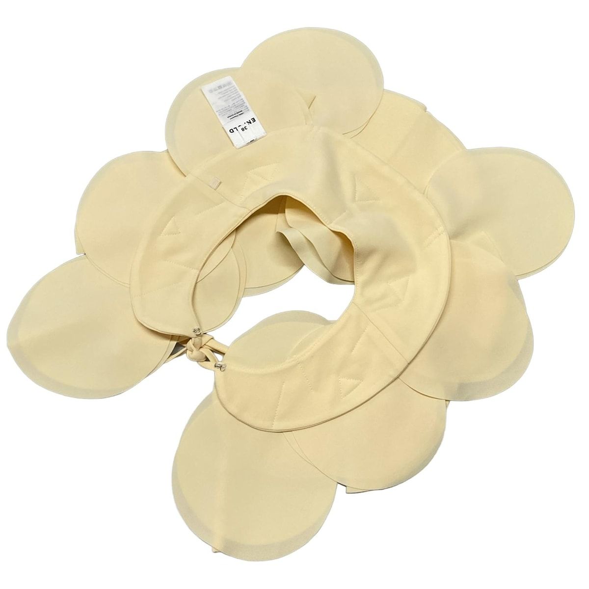 ENFOLD エンフォルド 小物 - アイボリー つけ襟 Oネックパーツ サークル ドレープ