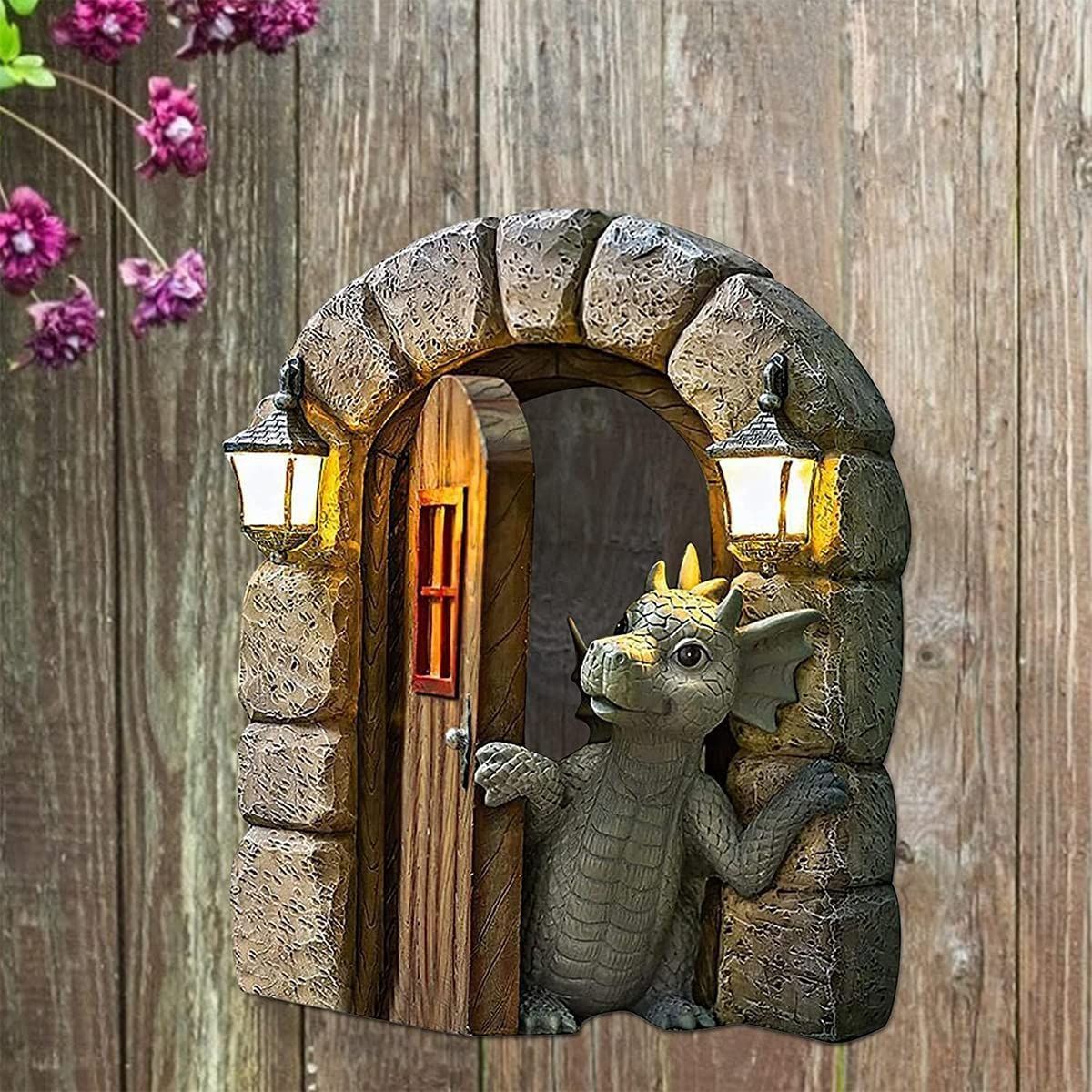 ドラゴン 窓辺の置物 壁掛け インテリア ドラゴン 龍 壁 置物 ドア 窓 飾り インテリア かわいい ガーデニング