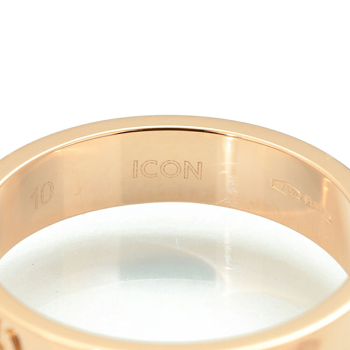 グッチ アイコン リング 指輪 K18 10号 GUCCI 中古 プレラブド 返品OK 