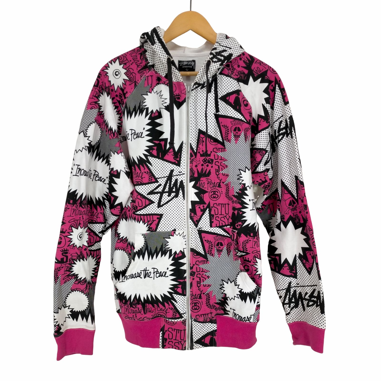 ステューシー Stussy POP SHOUT ジップアップパーカー メンズ