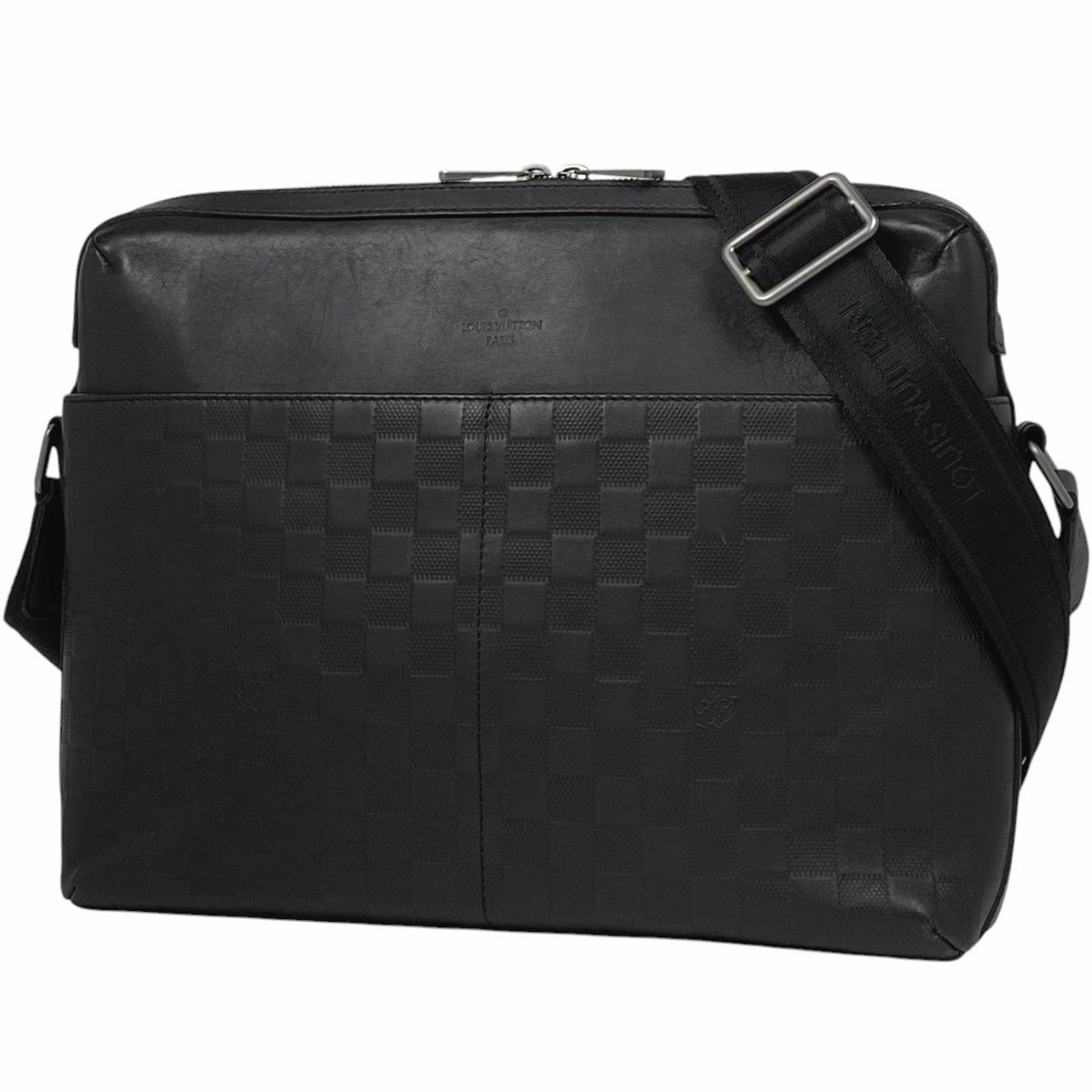 ルイ ヴィトン Louis Vuitton カリプソ MM 肩掛け 斜め掛け ショルダーバッグ ダミエアンフィニ オニキス N41201 メンズ
