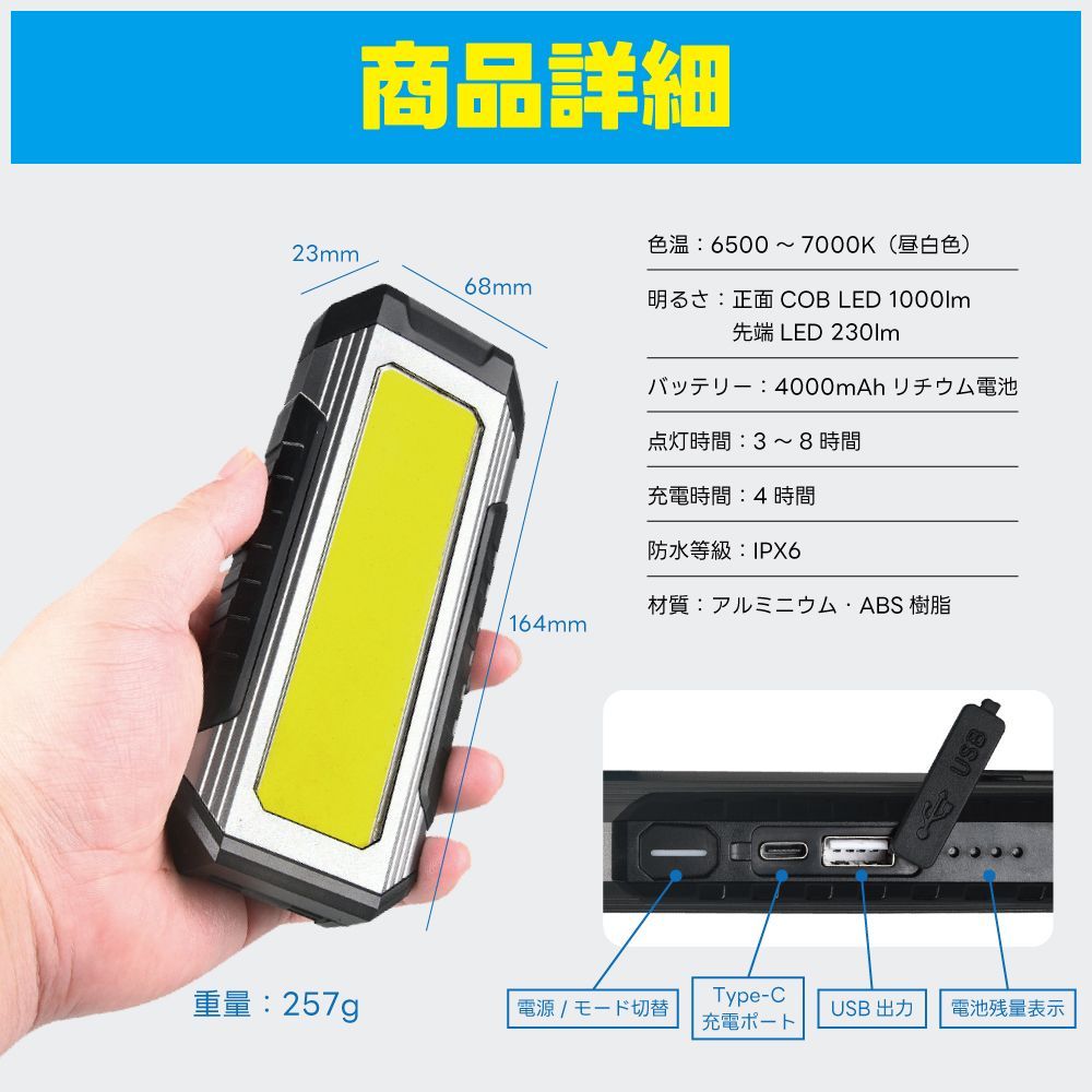 スナップオン 充電式LEDワークライト ECPND032 イエロー 新品 楽天市場