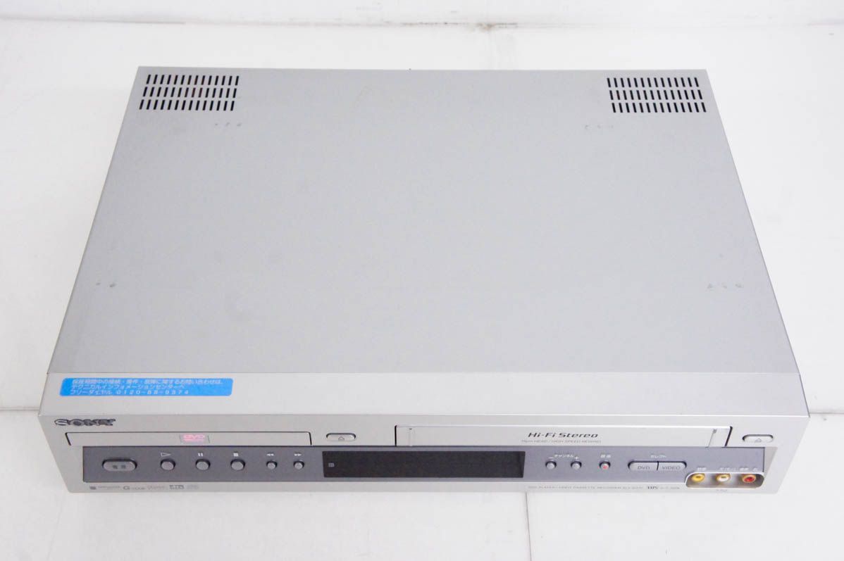 中古】SONYソニー VHSビデオデッキ一体型DVDプレーヤー DVDプレーヤー/ビデオデッキ SLV-D33V - メルカリ