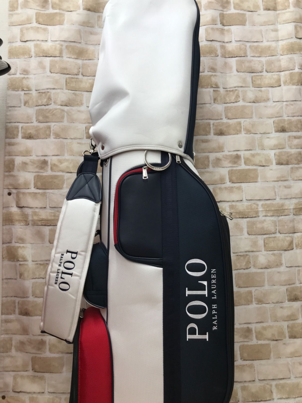 【即納】キャディバッグ| 美品 | 中古 | ゴルフ　ラルフローレン(RALPH LAUREN) キャディバッグ　ベーシックシリーズ　RLC005