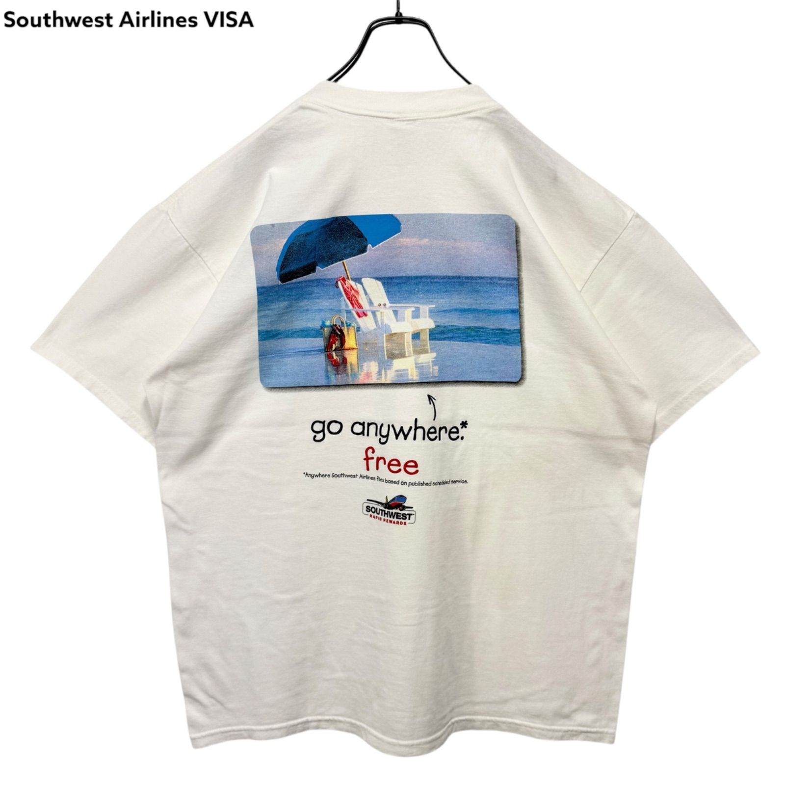 90s-00s Southwest Airlines VISA Card Print T-shirt Tee