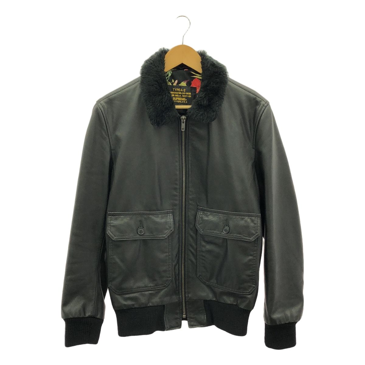美品】 SCHOTT / ショット | × SUPREME / シュプリーム Leather Flight