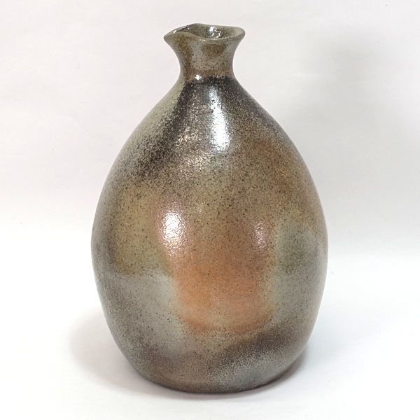 丹波立杭焼 上中稲右衛門 ◇【花器】丹波立杭焼/ 丹波自然釉 花入 花器