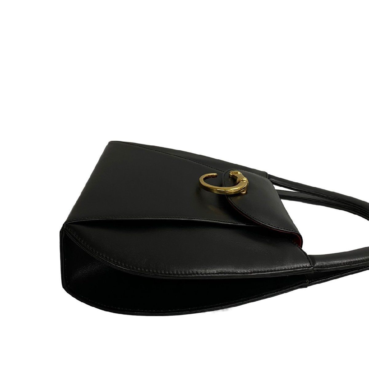 【極美品☆人気】カルティエ パンテール パンサーライン ハンドバッグ ブラック 極 美品 希少品 Cartier カルティエ パンテール パンサーライン