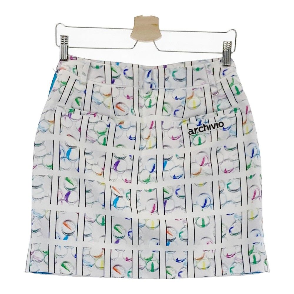 (美品)アルチビオarchivio ノースリーブベージュ・スカート サイズ38 サイズ：38 ARCHIVIO アルチビオ 裏地付スカート チェック柄 ベージュ