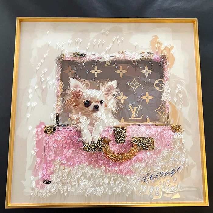 当店オリジナル】美品 SNS映え アートパネル 絵 新生活を彩る一枚 