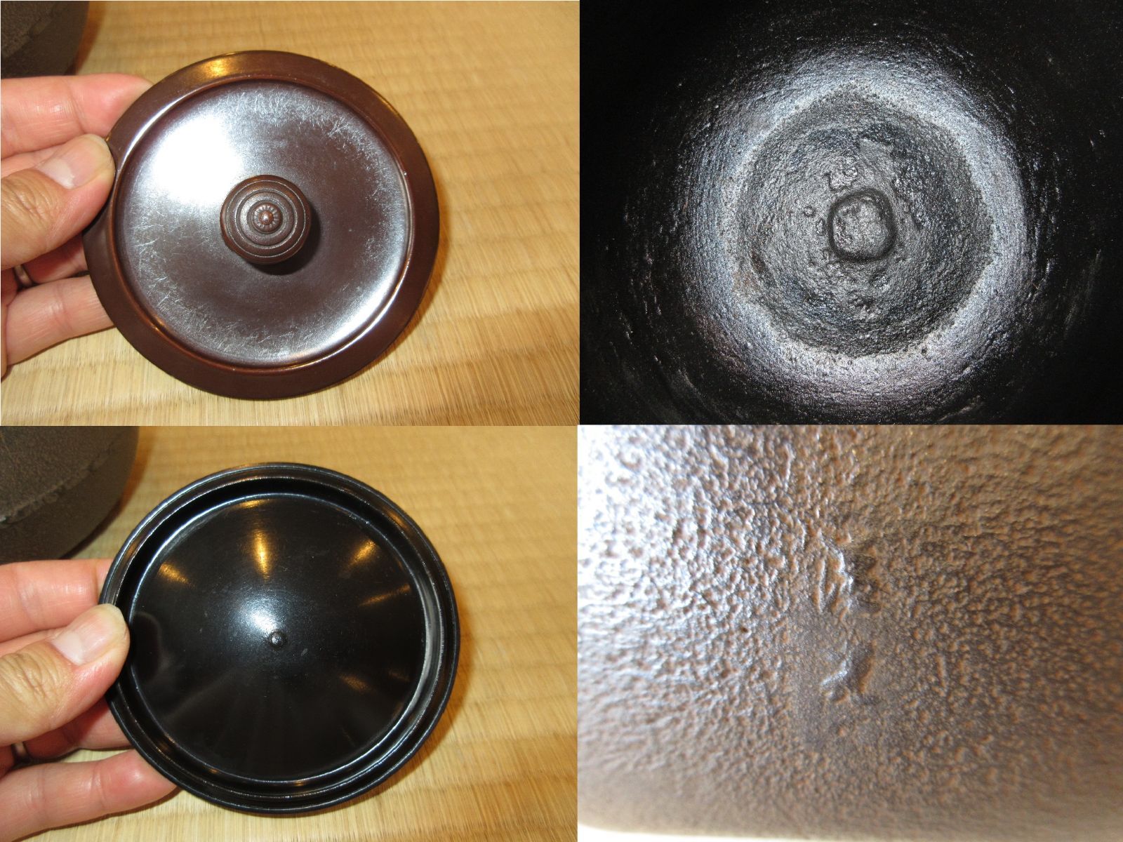 逢絢亭】茶道具 釜 筒釜 糸目模様 釜師 高橋敬典 共箱入り 逢絢亭